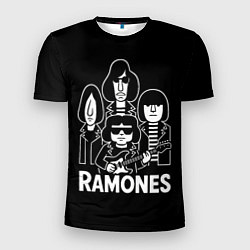 Футболка спортивная мужская Ramones, силуэты, цвет: 3D-принт