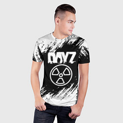 Футболка спортивная мужская Dayz белые краски лого, цвет: 3D-принт — фото 2