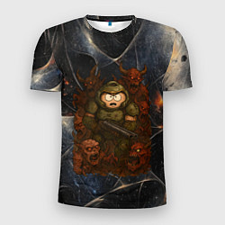 Футболка спортивная мужская Эрик Картман в Doom, цвет: 3D-принт