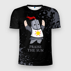 Футболка спортивная мужская Хвала солнцу - дарк соулс, цвет: 3D-принт