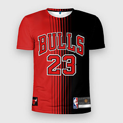 Футболка спортивная мужская NBA Bulls 23 Jordan, цвет: 3D-принт