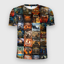 Футболка спортивная мужская Sabaton - обложки альбомов и песен, цвет: 3D-принт