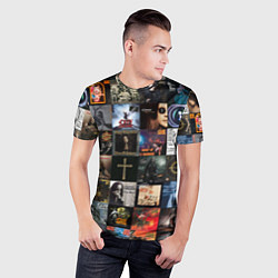 Футболка спортивная мужская Ozzy Osbourne - обложки альбомов и песен, цвет: 3D-принт — фото 2