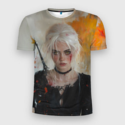 Мужская спорт-футболка Цири гуашью