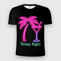 Мужская спорт-футболка Sirens night