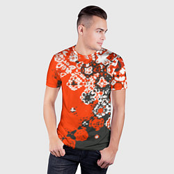 Футболка спортивная мужская Красно-черная метаморфоза, цвет: 3D-принт — фото 2
