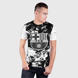 Футболка спортивная мужская Juventus белый дым, цвет: 3D-принт — фото 2