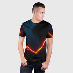 Футболка спортивная мужская Breaking block, цвет: 3D-принт — фото 2
