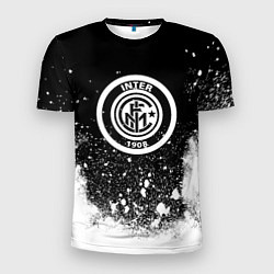 Мужская спорт-футболка Inter белый всплеск краско