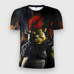 Футболка спортивная мужская Шрек боец с катаной, цвет: 3D-принт