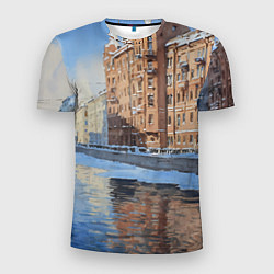 Мужская спорт-футболка Зимний Санкт-Петербург