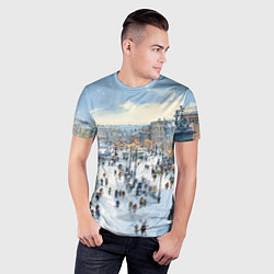 Футболка спортивная мужская Новогодние гуляния в Питере, цвет: 3D-принт — фото 2