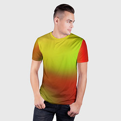 Футболка спортивная мужская Color multicolored gradient, цвет: 3D-принт — фото 2
