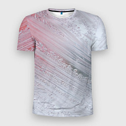 Футболка спортивная мужская Морозные полосы на стекле, цвет: 3D-принт