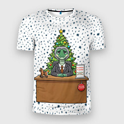 Футболка спортивная мужская Я устал я ухожу - новогодний мем 2026, цвет: 3D-принт