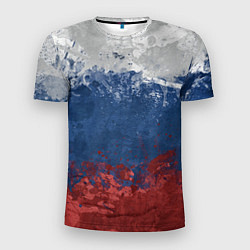 Мужская спорт-футболка Флаг России