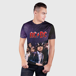 Футболка спортивная мужская AC/DC, цвет: 3D-принт — фото 2