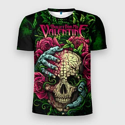 Мужская спорт-футболка BFMV: Roses Skull