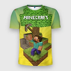 Мужская спорт-футболка Minecraft Tree