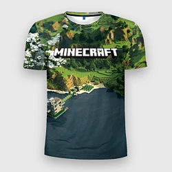 Мужская спорт-футболка Minecraft Location