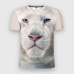 Мужская спорт-футболка Взгляд белого льва
