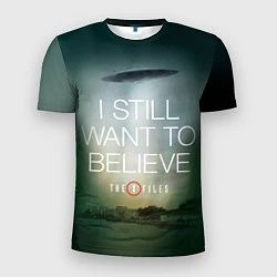 Мужская спорт-футболка I still want to believe