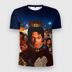 Футболка спортивная мужская Michael Jackson: Pop King, цвет: 3D-принт