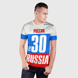 Футболка спортивная мужская Russia: from 30, цвет: 3D-принт — фото 2