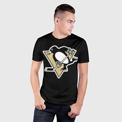 Футболка спортивная мужская Pittsburgh Penguins: Crosby, цвет: 3D-принт — фото 2