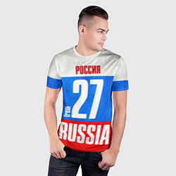 Футболка спортивная мужская Russia: from 27, цвет: 3D-принт — фото 2