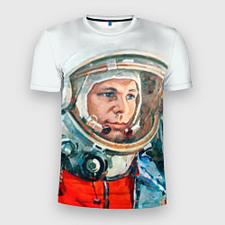 Мужская спорт-футболка Гагарин в полете