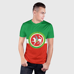 Футболка спортивная мужская Татарстан: флаг, цвет: 3D-принт — фото 2