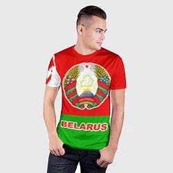 Футболка спортивная мужская Belarus Patriot, цвет: 3D-принт — фото 2