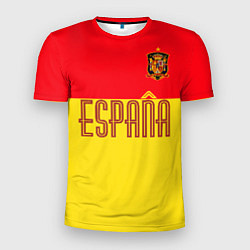 Футболка спортивная мужская Сборная Испании: Евро 2016, цвет: 3D-принт