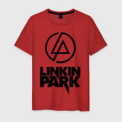 Футболка хлопковая мужская Linkin Park, цвет: красный