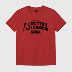 Футболка хлопковая мужская Princeton Plainsboro, цвет: красный