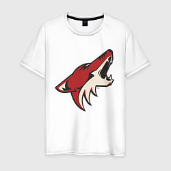 Футболка хлопковая мужская Phoenix Coyotes, цвет: белый