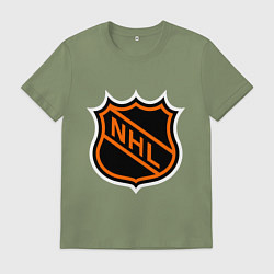 Футболка хлопковая мужская NHL, цвет: авокадо