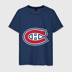 Футболка хлопковая мужская Montreal Canadiens, цвет: тёмно-синий