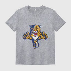 Футболка хлопковая мужская Florida Panthers, цвет: меланж