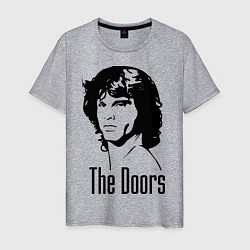 Футболка хлопковая мужская The Doors, цвет: меланж