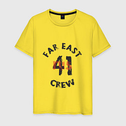Футболка хлопковая мужская Far East 41 Crew, цвет: желтый