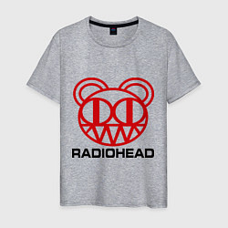 Футболка хлопковая мужская Radiohead, цвет: меланж