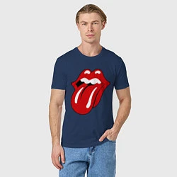 Футболка хлопковая мужская Rolling Stones, цвет: тёмно-синий — фото 2