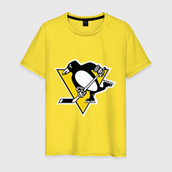 Футболка хлопковая мужская Pittsburgh Penguins: Malkin 71, цвет: желтый