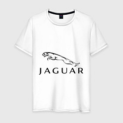 Футболка хлопковая мужская Jaguar, цвет: белый