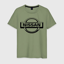 Футболка хлопковая мужская Nissan club, цвет: авокадо