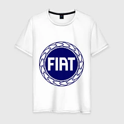 Футболка хлопковая мужская Fiat, цвет: белый