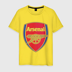 Футболка хлопковая мужская Arsenal FC, цвет: желтый