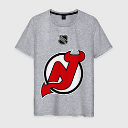Футболка хлопковая мужская New Jersey Devils: Kovalchuk 17, цвет: меланж